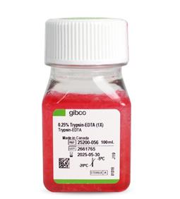 胰酶細(xì)胞消化液（0.25%胰酶，含EDTA，含酚紅）Gibco